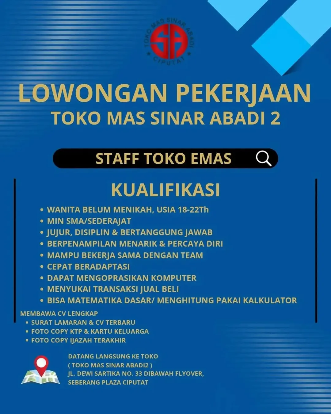 Logo Toko Mas Sinar Abadi 2