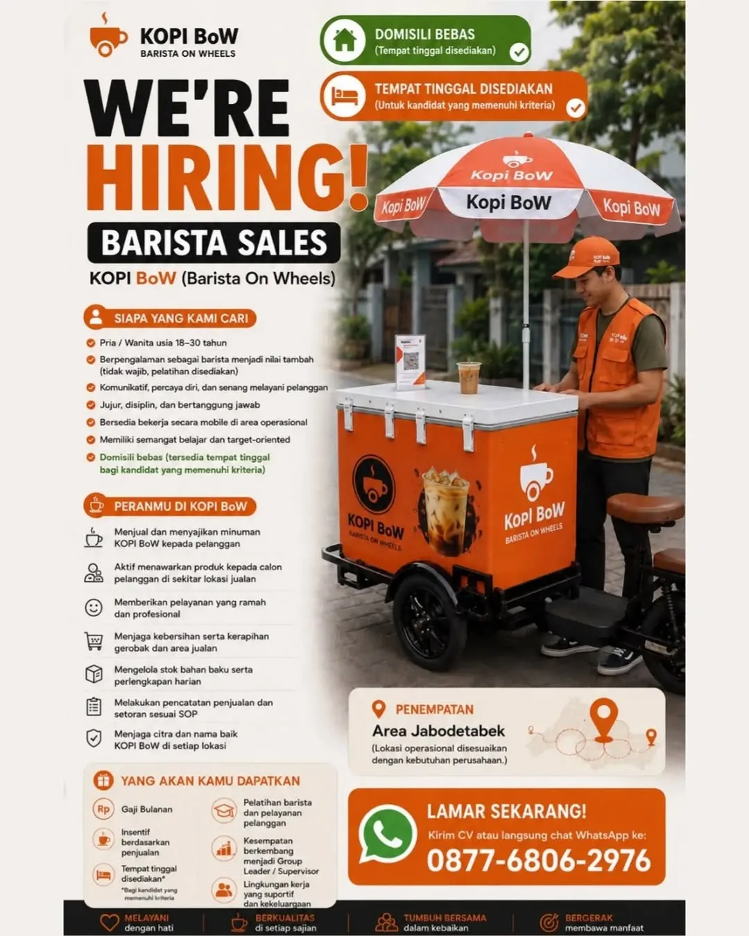 Logo KOPI BoW (Barista On Wheels)