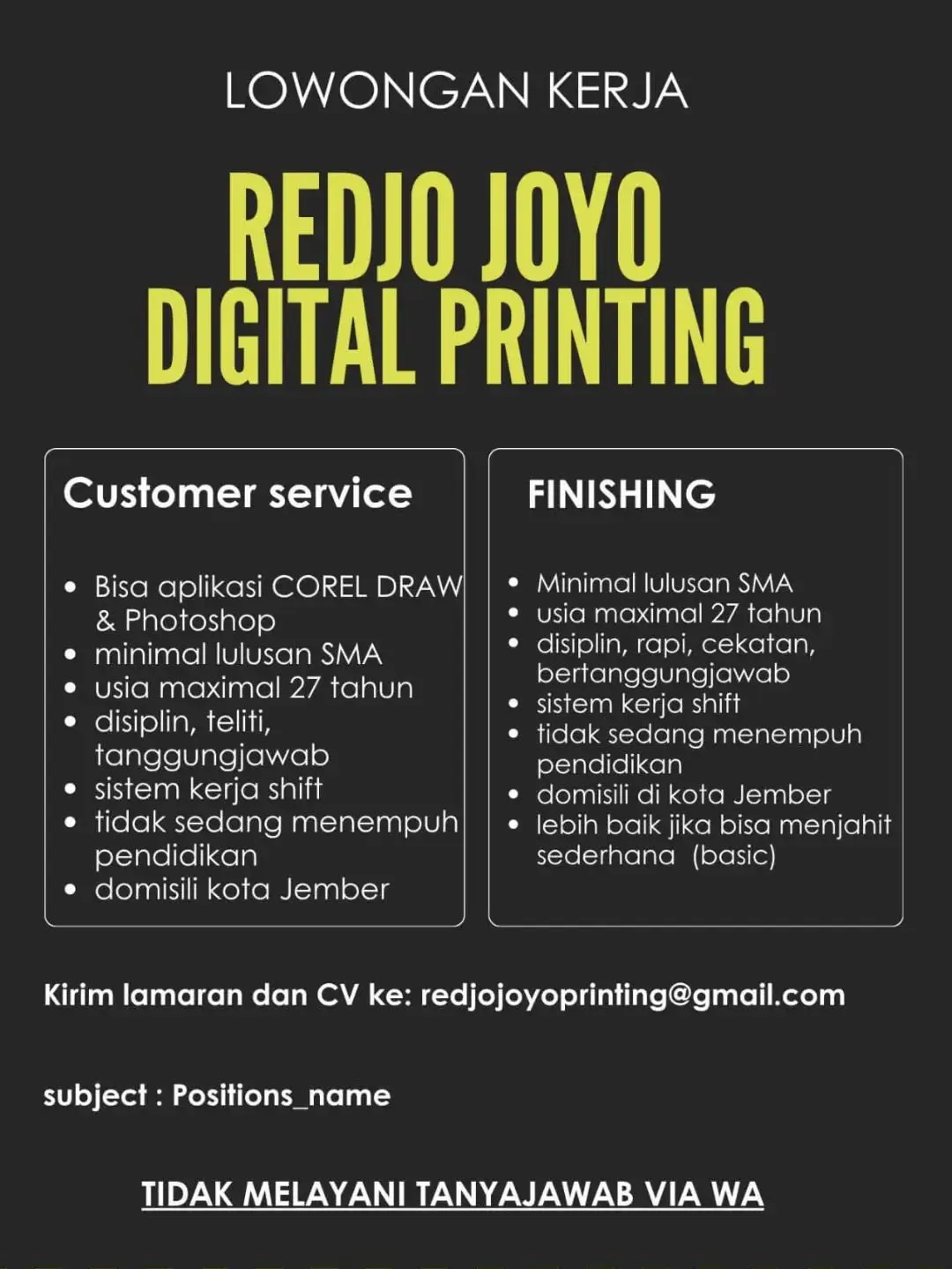 Logo Redjo Joyo Digital Printing