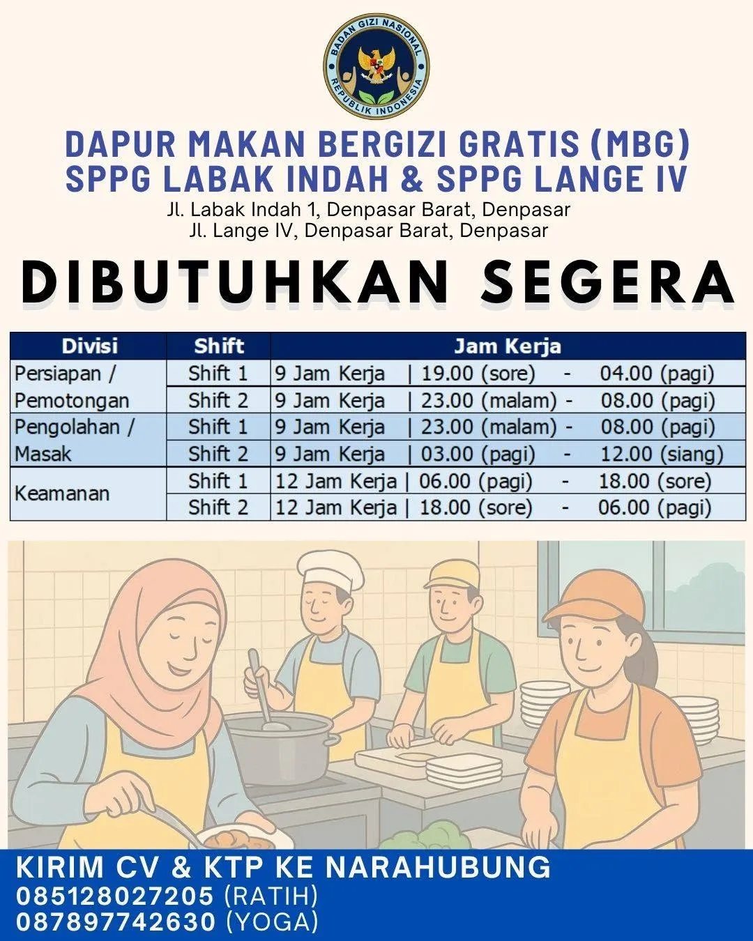 Logo Dapur Makan Bergizi Gratis (MBG) SPPG Labak Indah & SPPG Lange IV