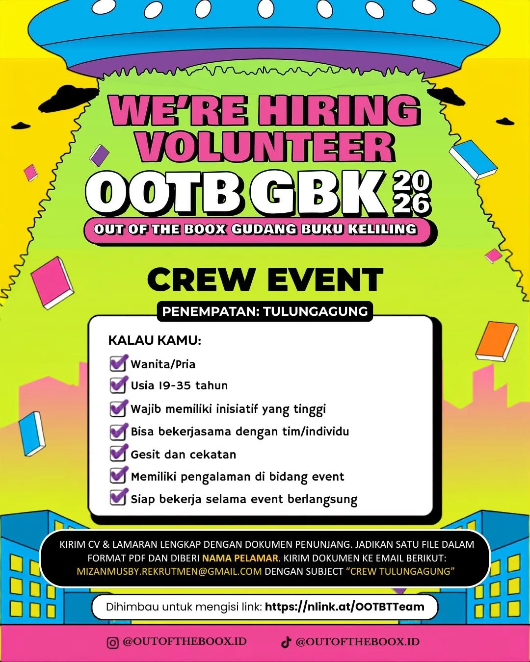 Logo OOTB GBK (Out Of The Boox Gudang Buku Keliling)