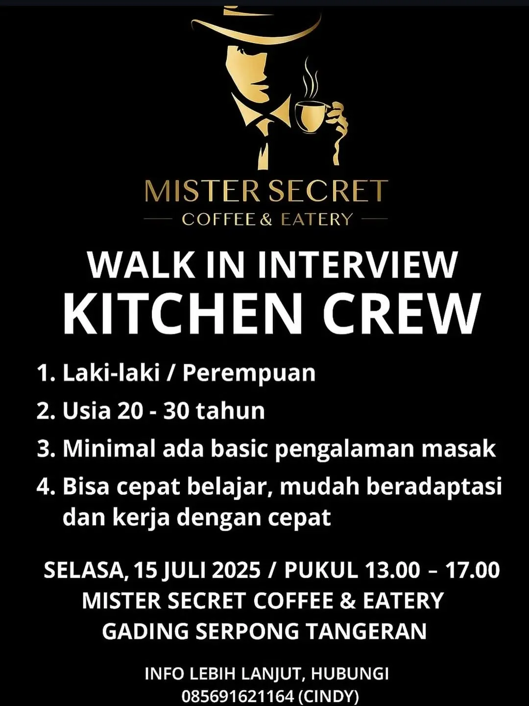 Logo Mister Secret Coffee & Eatery