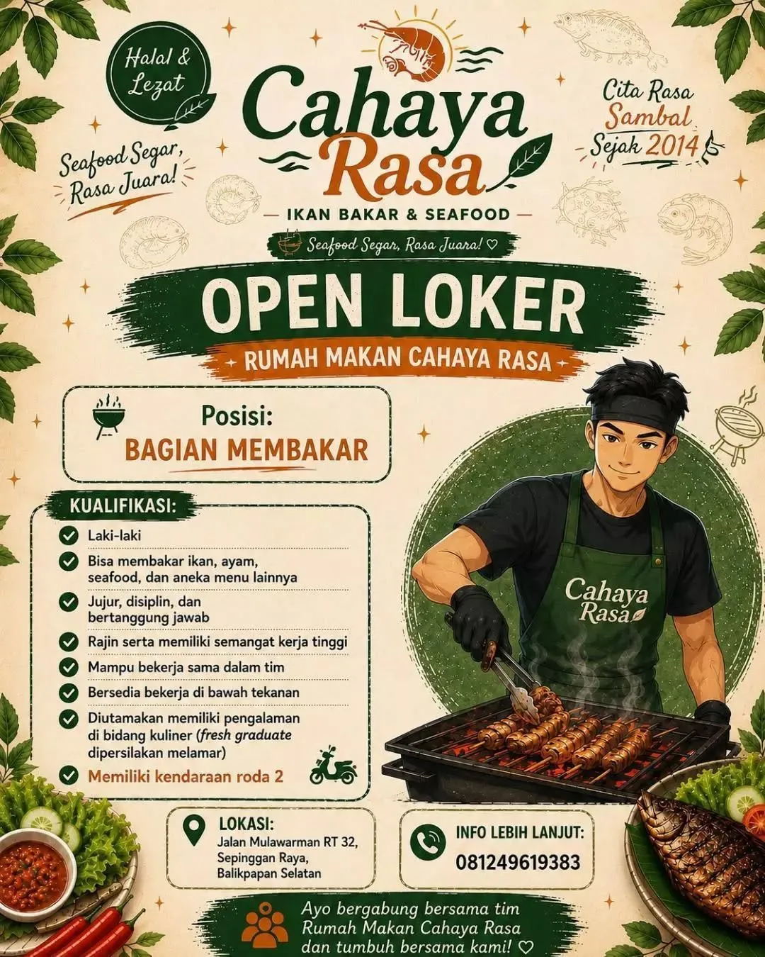 Logo Rumah Makan Cahaya Rasa
