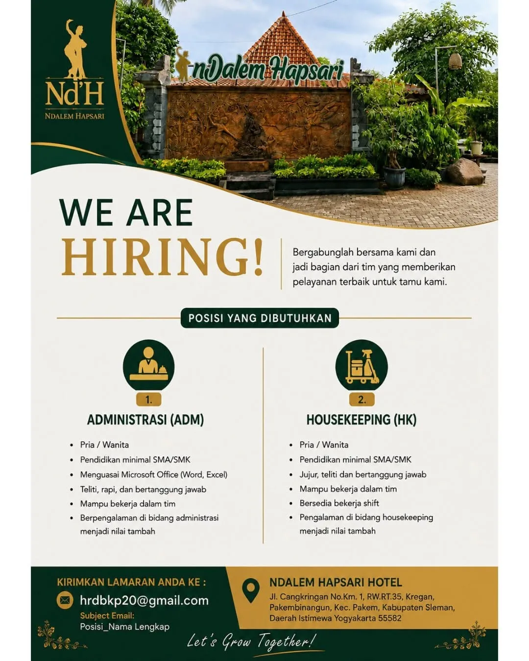 Logo Ndalem Hapsari Hotel