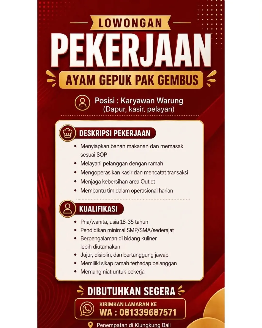 Logo Ayam Gepuk Pak Gembus
