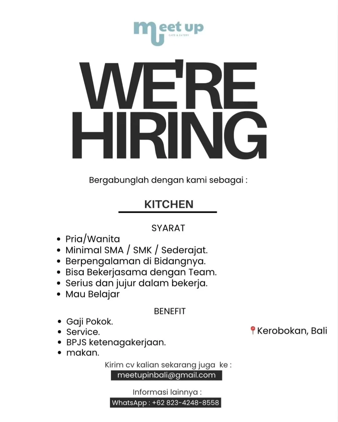 Logo Meet Up Cafe & Eatery