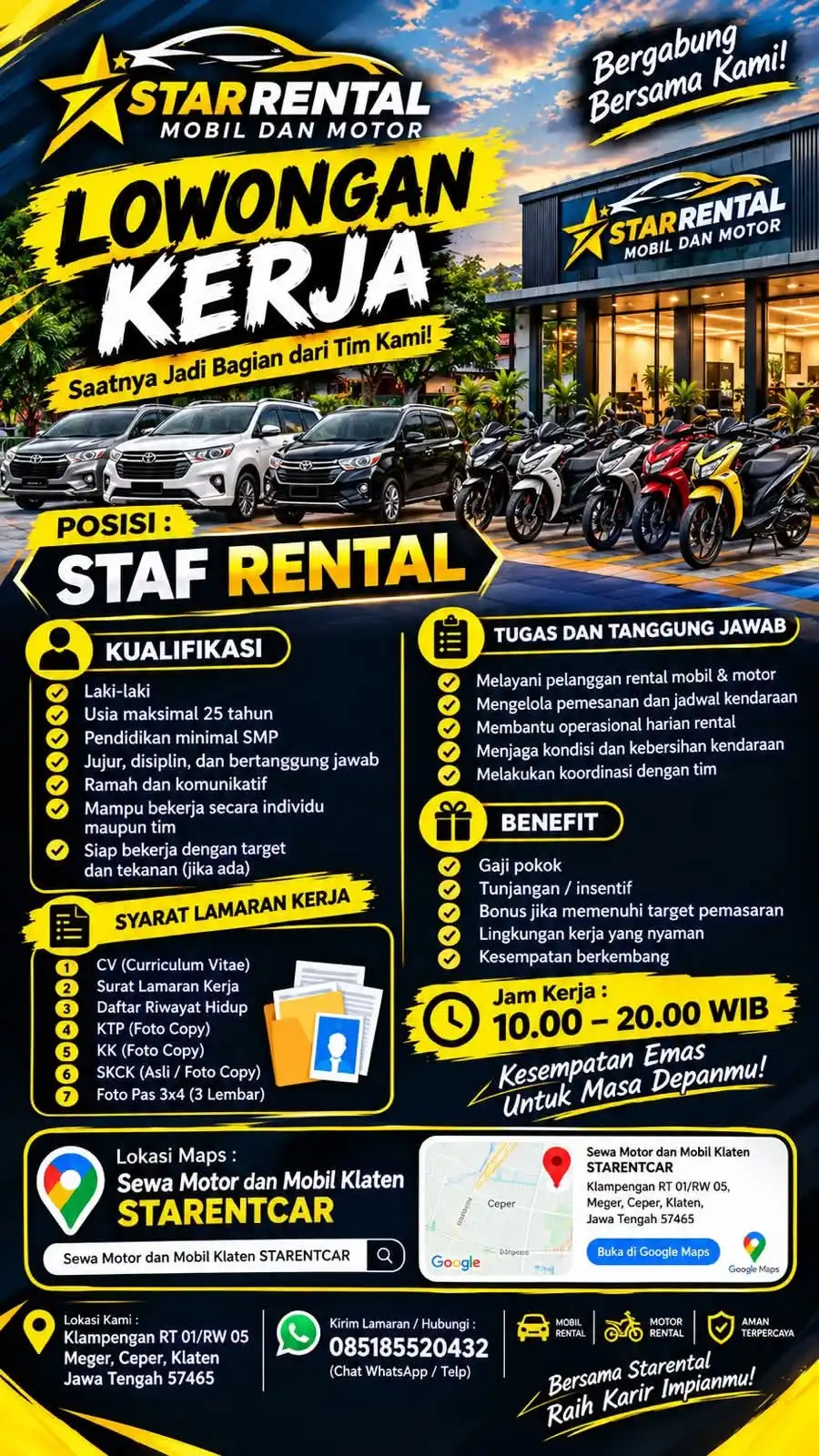 Logo Star Rental Mobil dan Motor
