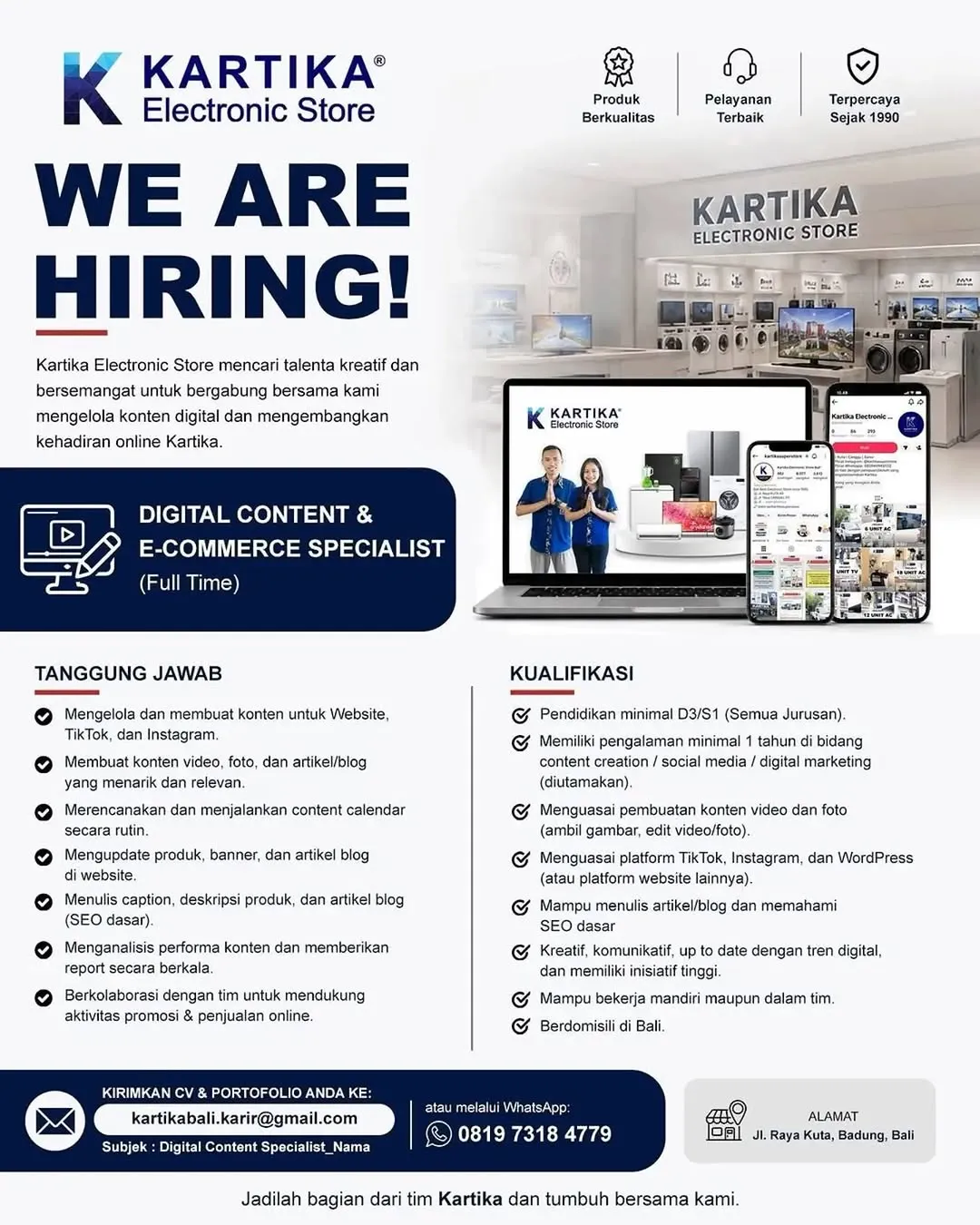 Logo Kartika Electronic Store