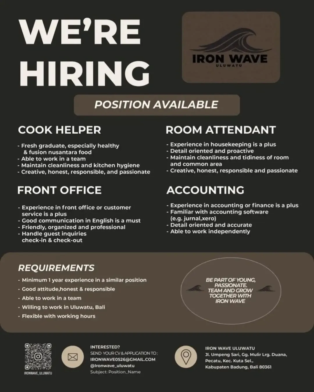 Logo IRON WAVE ULUWATU