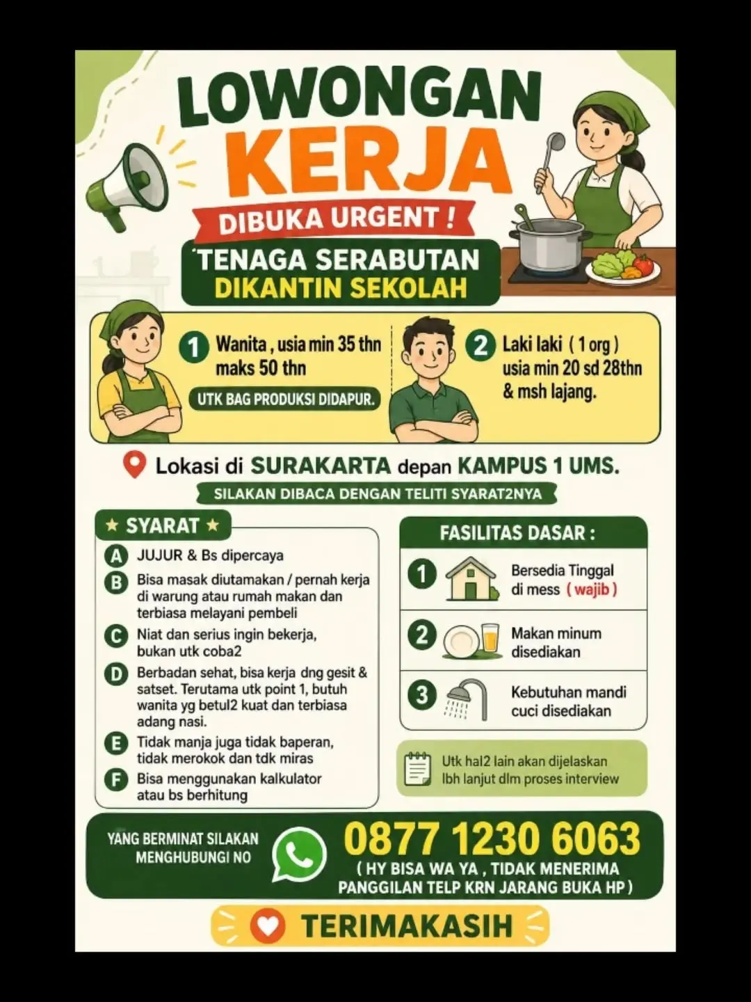 Logo Sekolah di depan Kampus 1 UMS