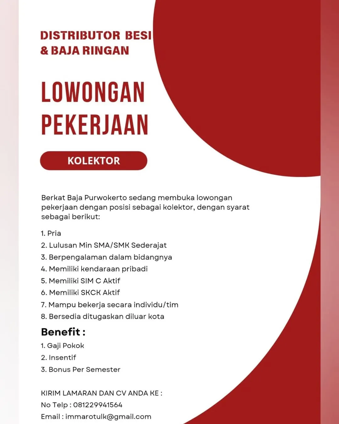 Logo Berkat Baja Purwokerto