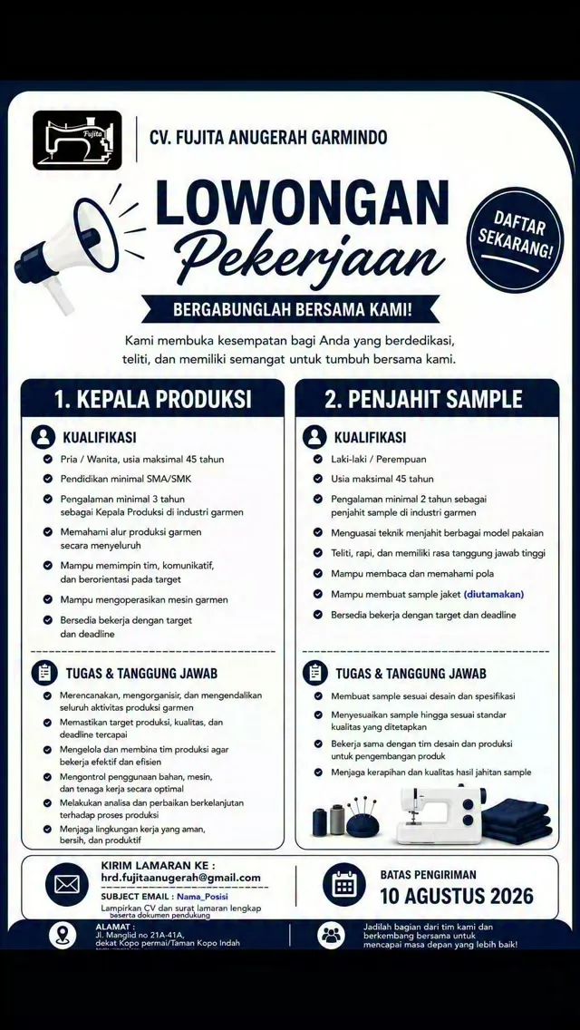 Logo CV. Fujita Anugerah Garmindo