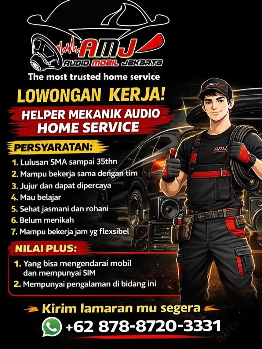 Logo AMJ Audio Mobil Jakarta