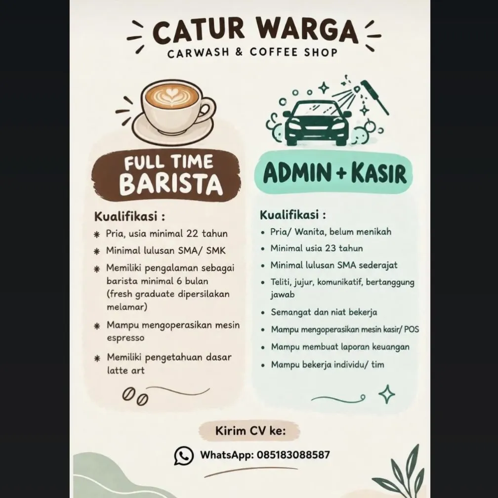 Logo Catur Warga Carwash & Coffee Shop