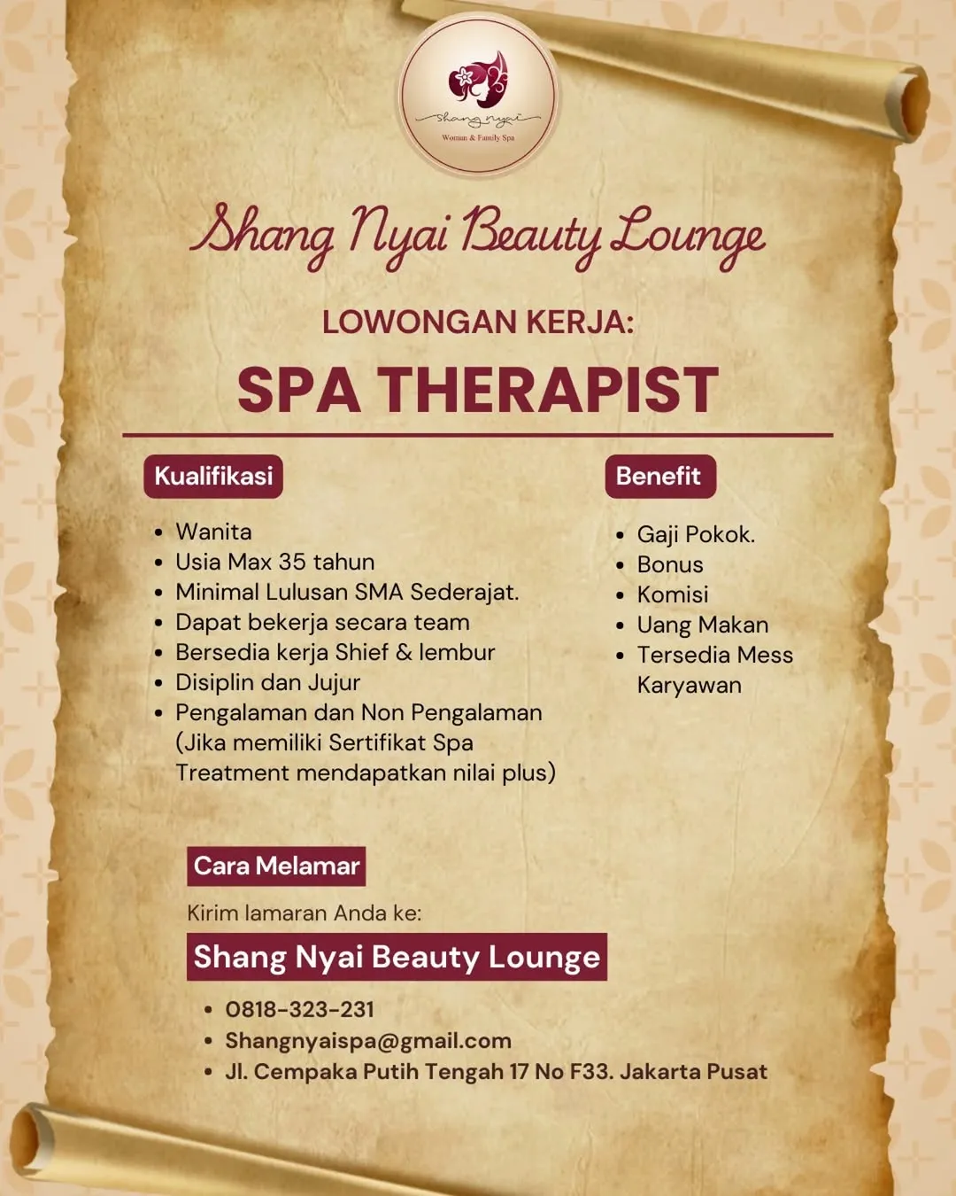 Logo Shang Nyai Beauty Lounge