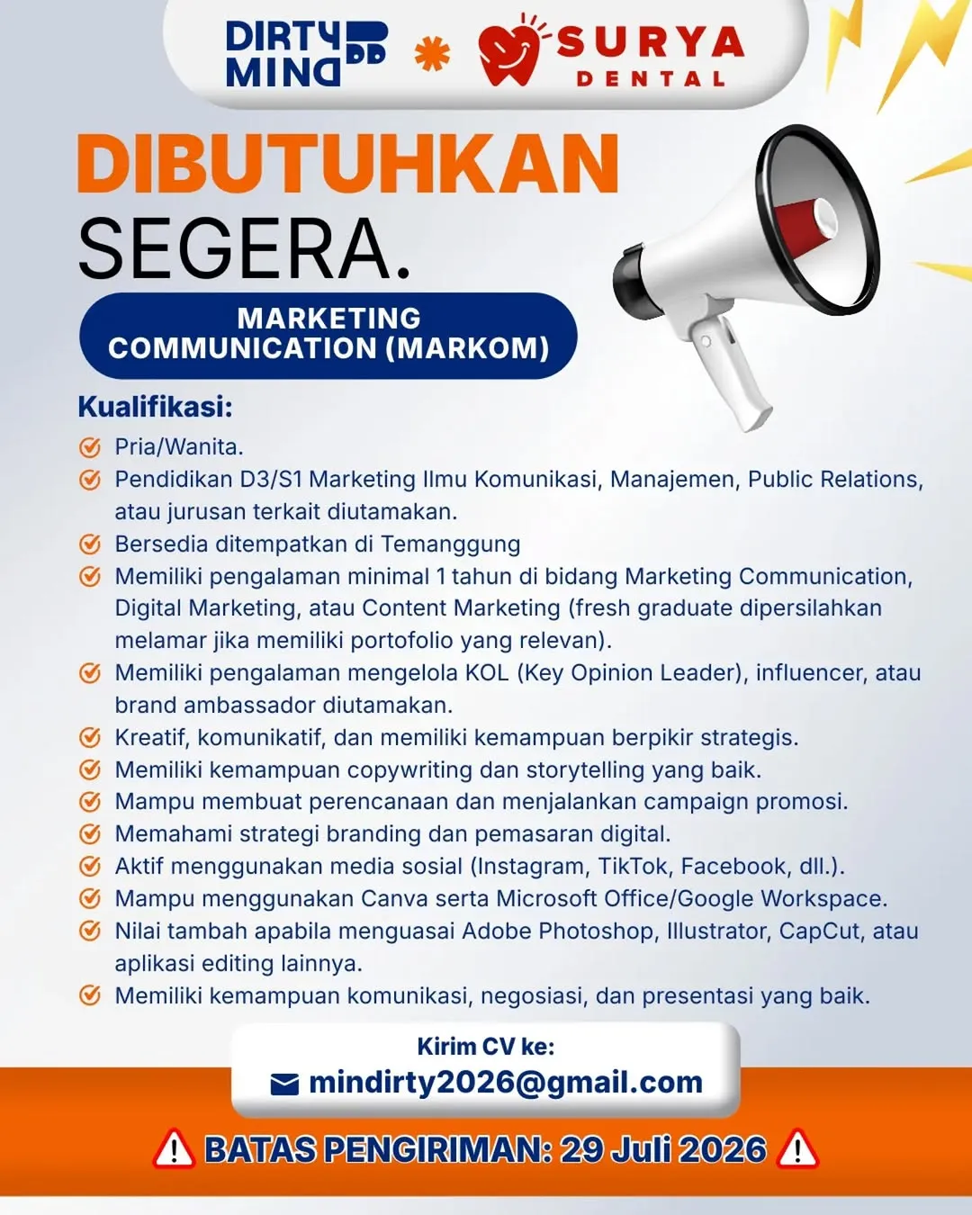 Logo Dirty Mind & Surya Dental