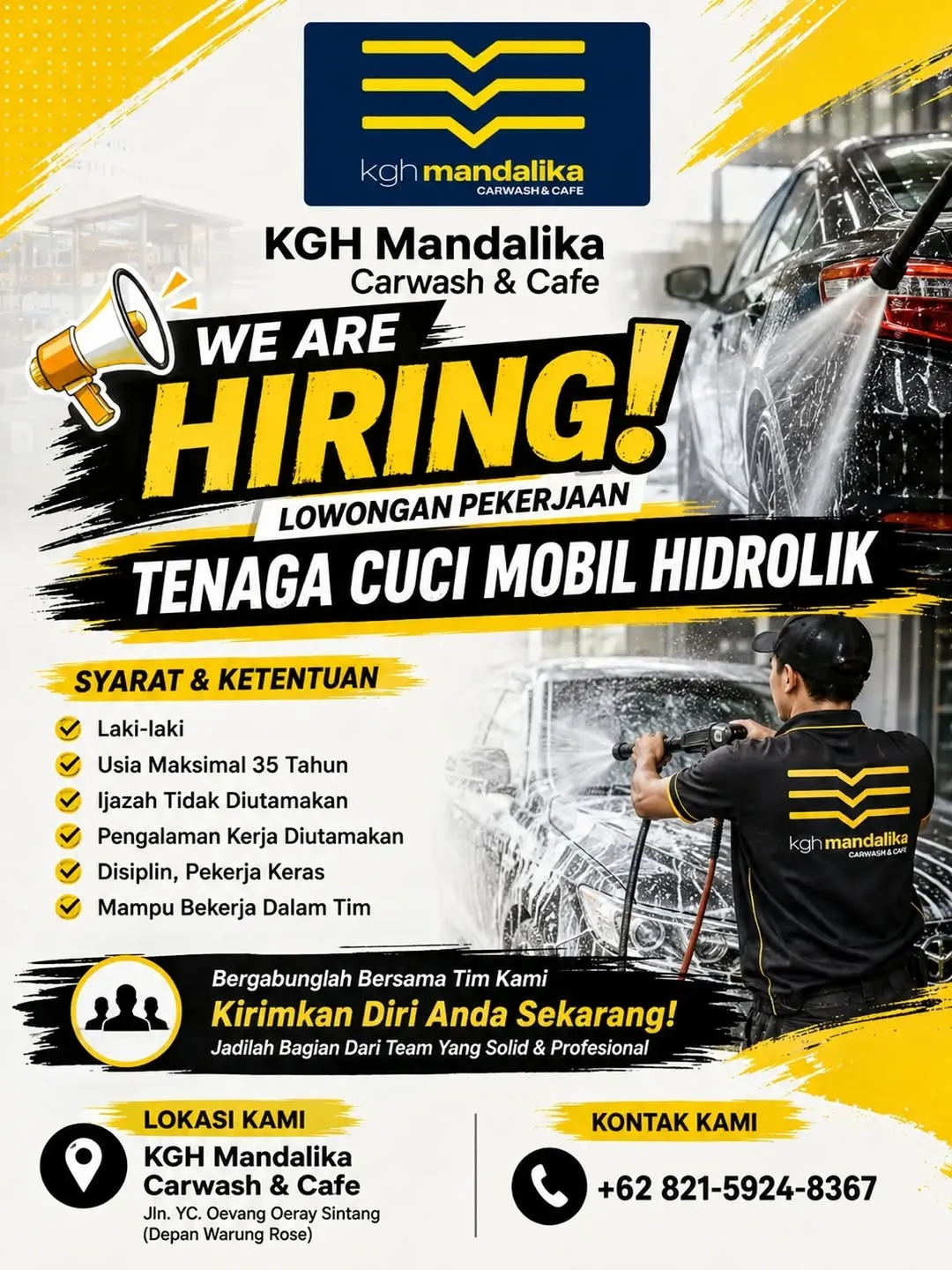 Logo KGH Mandalika Carwash & Cafe
