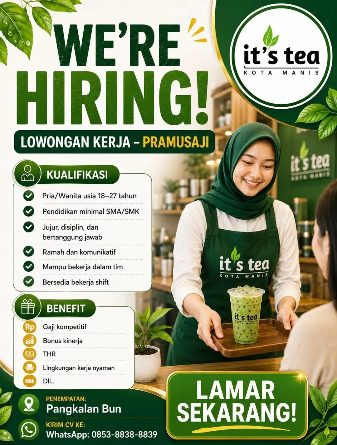 Logo it's tea KOTA MANIS
