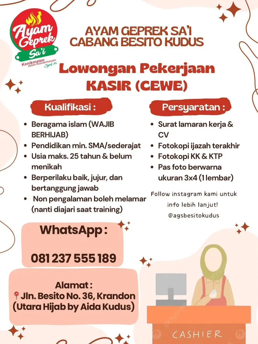 Logo Ayam Geprek Sa'i