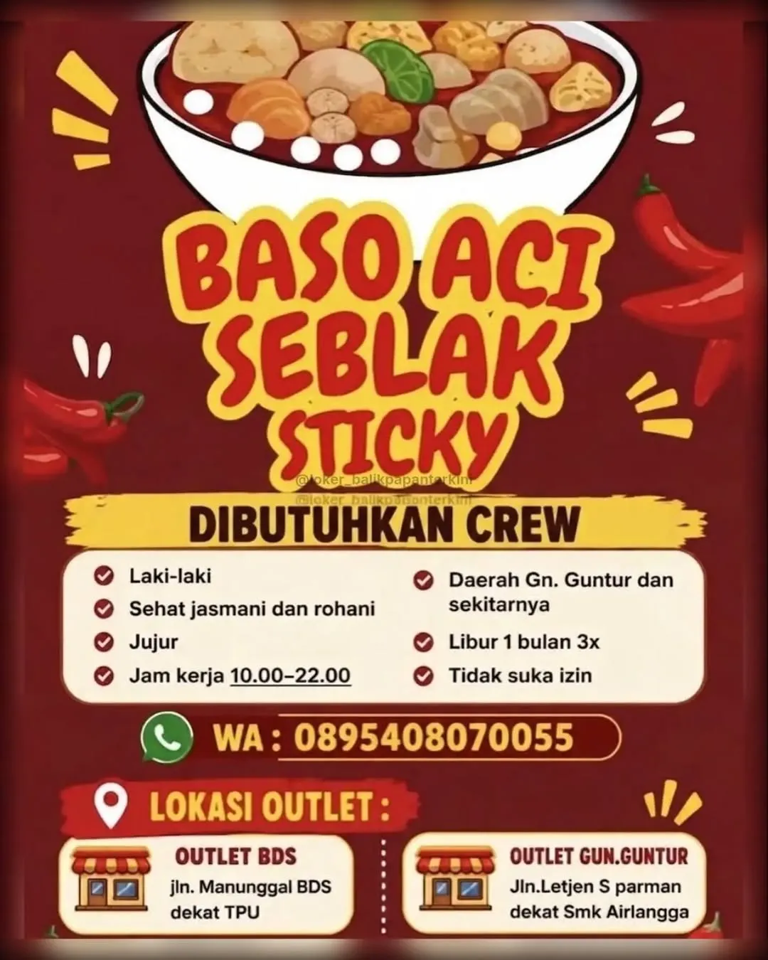 Logo Baso Aci Seblak Sticky