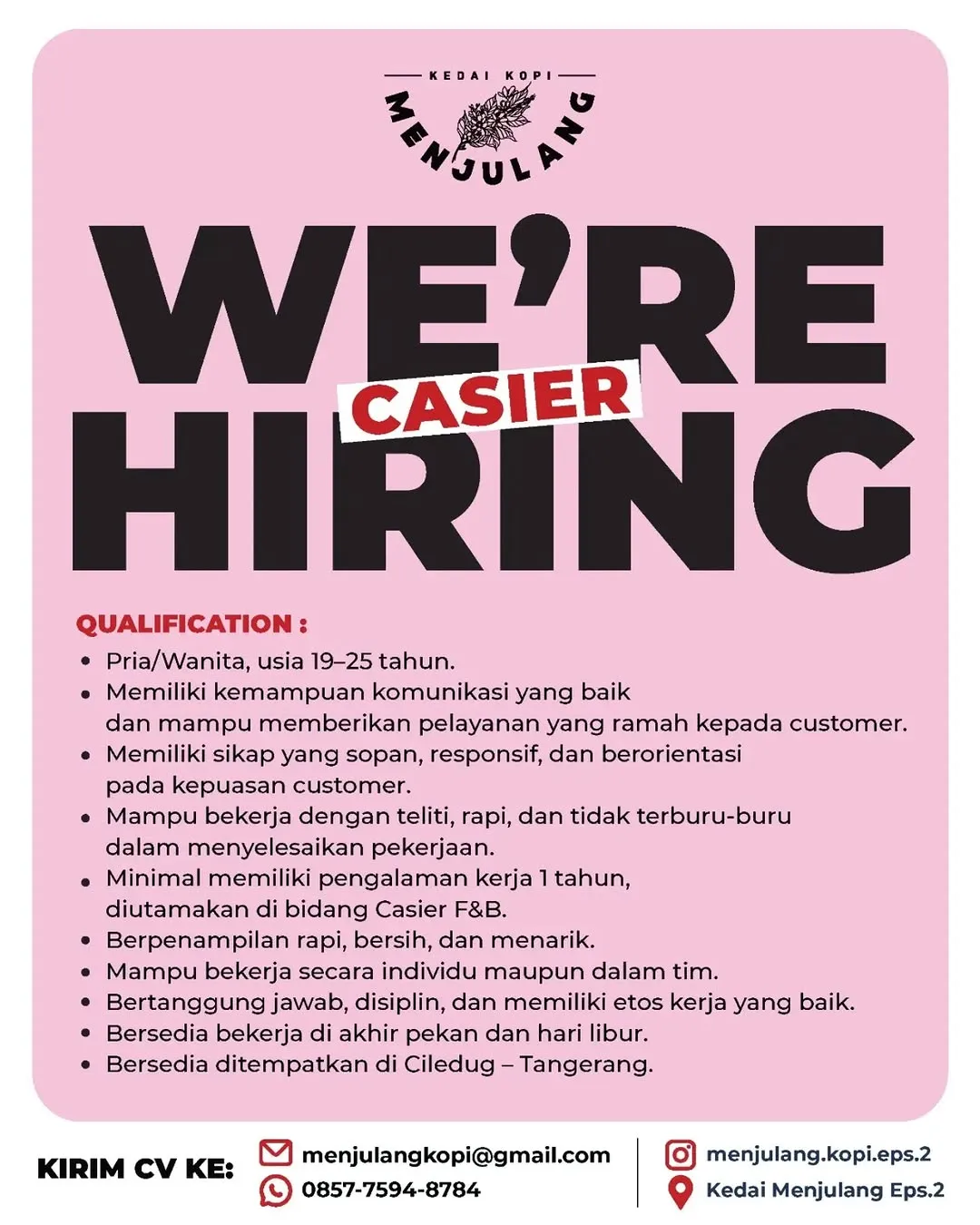 Logo Kedai Kopi Menjulang