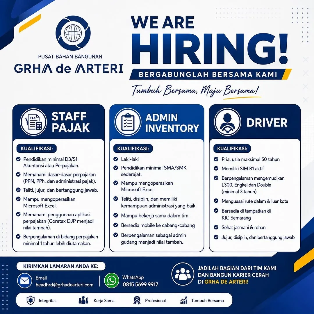 Logo Pusat Bahan Bangunan GRHA de ARTERI