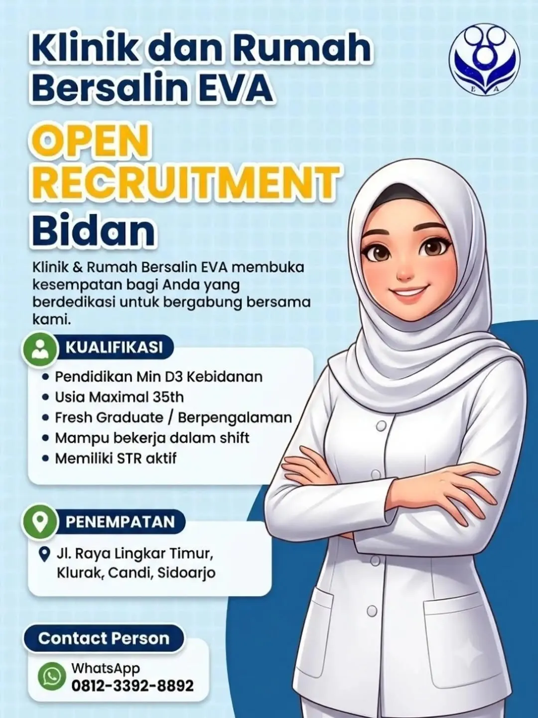 Logo Klinik dan Rumah Bersalin EVA