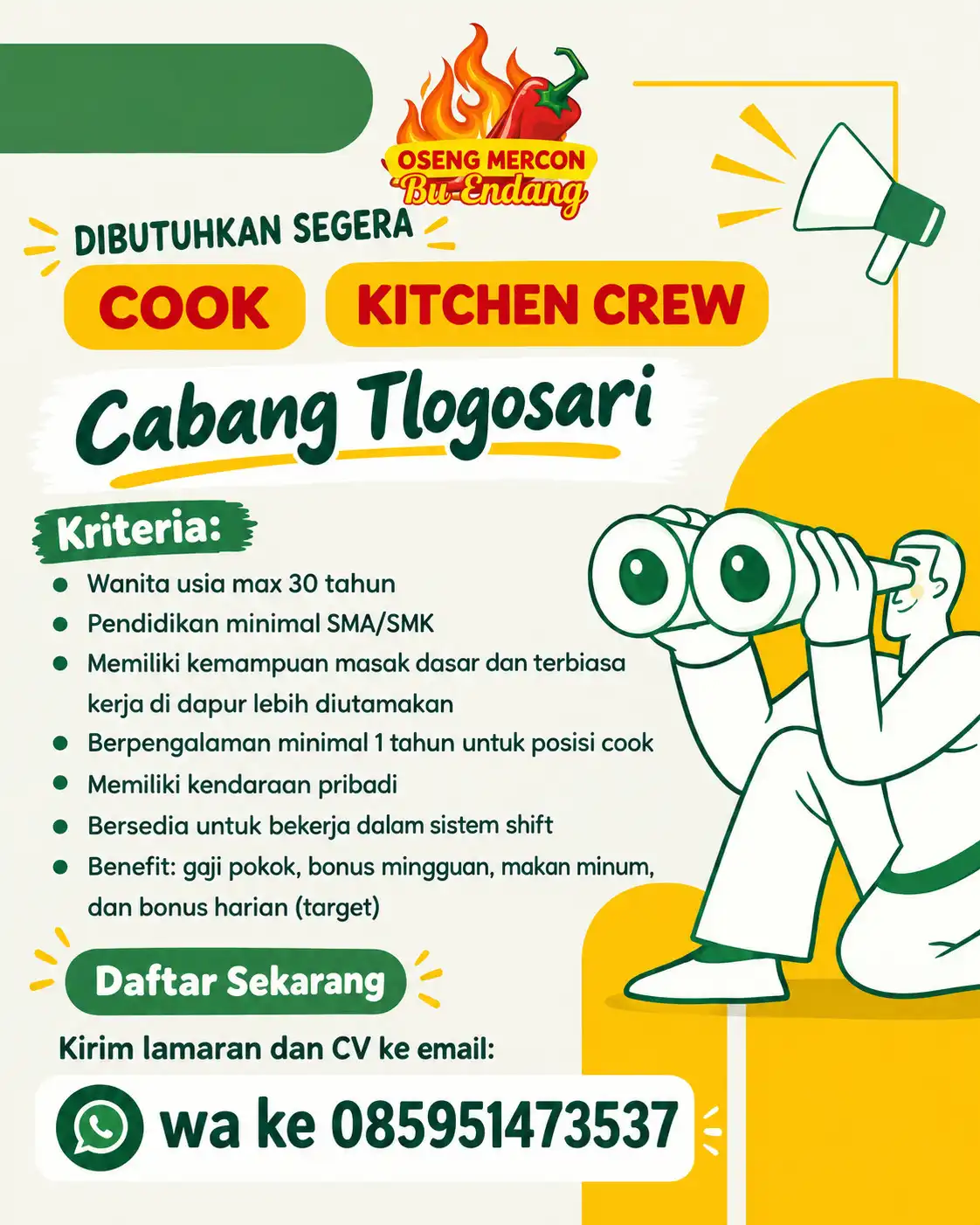 Logo Oseng Mercon Bu Endang