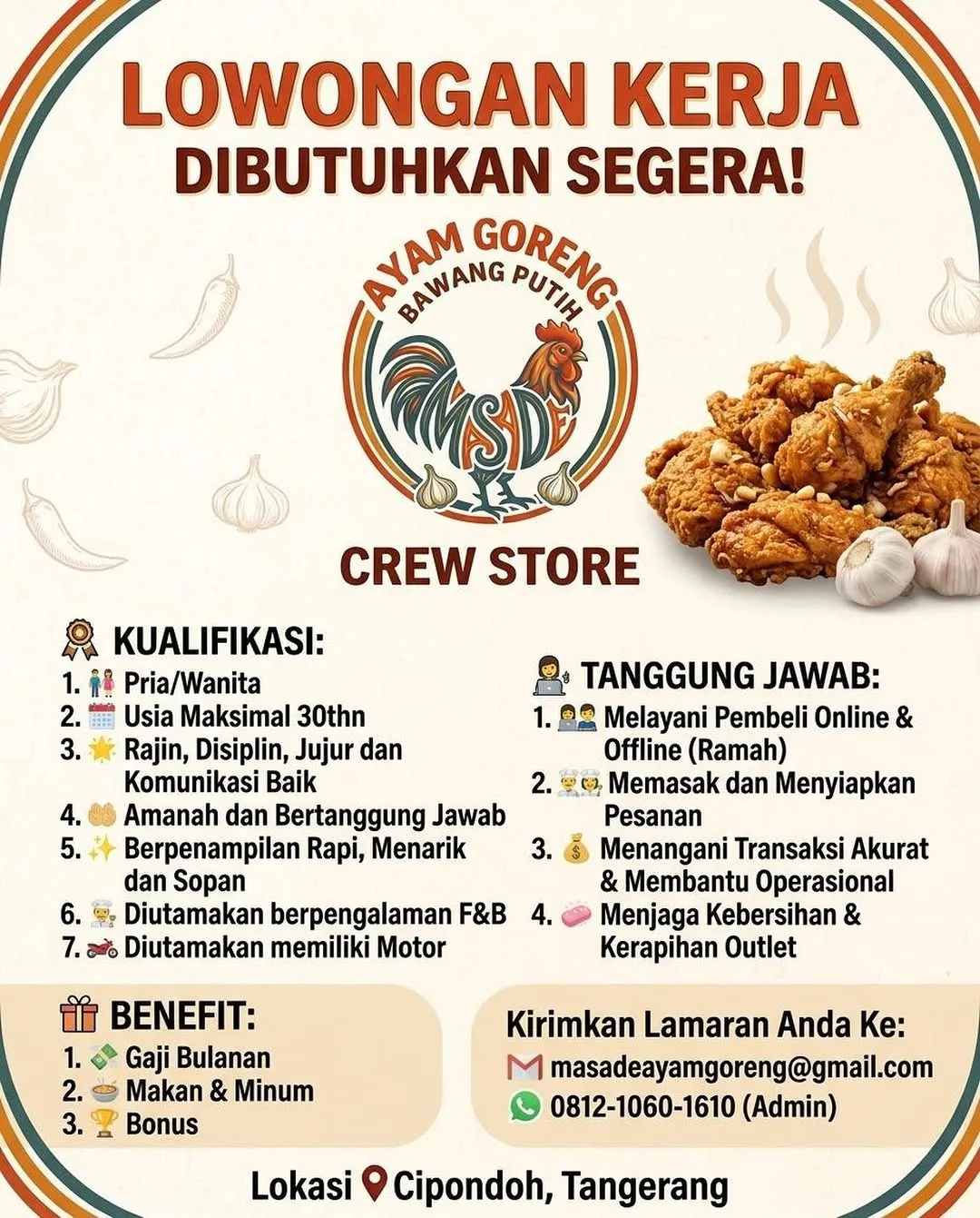Logo Masade Ayam Goreng Bawang Putih