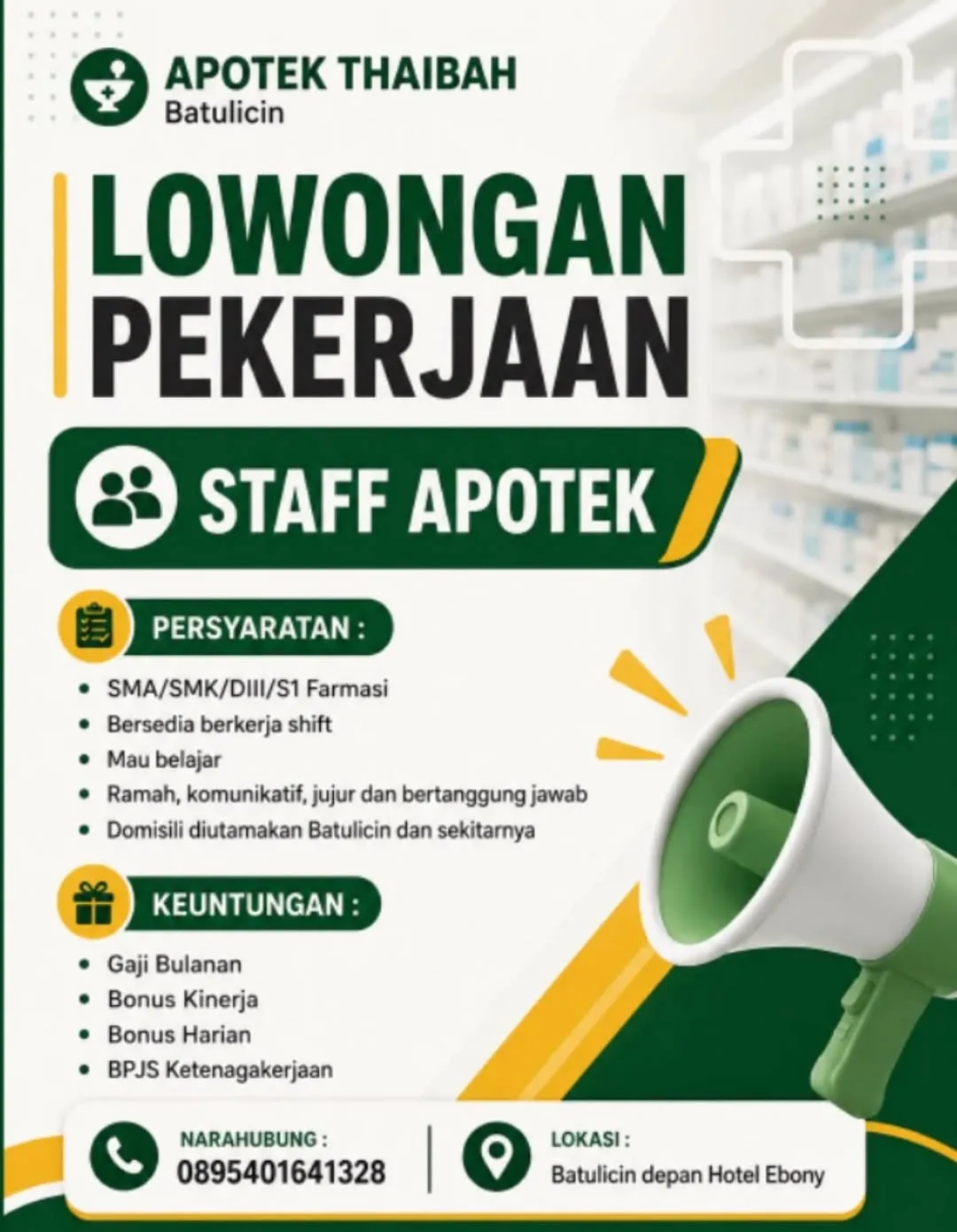 Logo APOTEK THAIBAH Batulicin