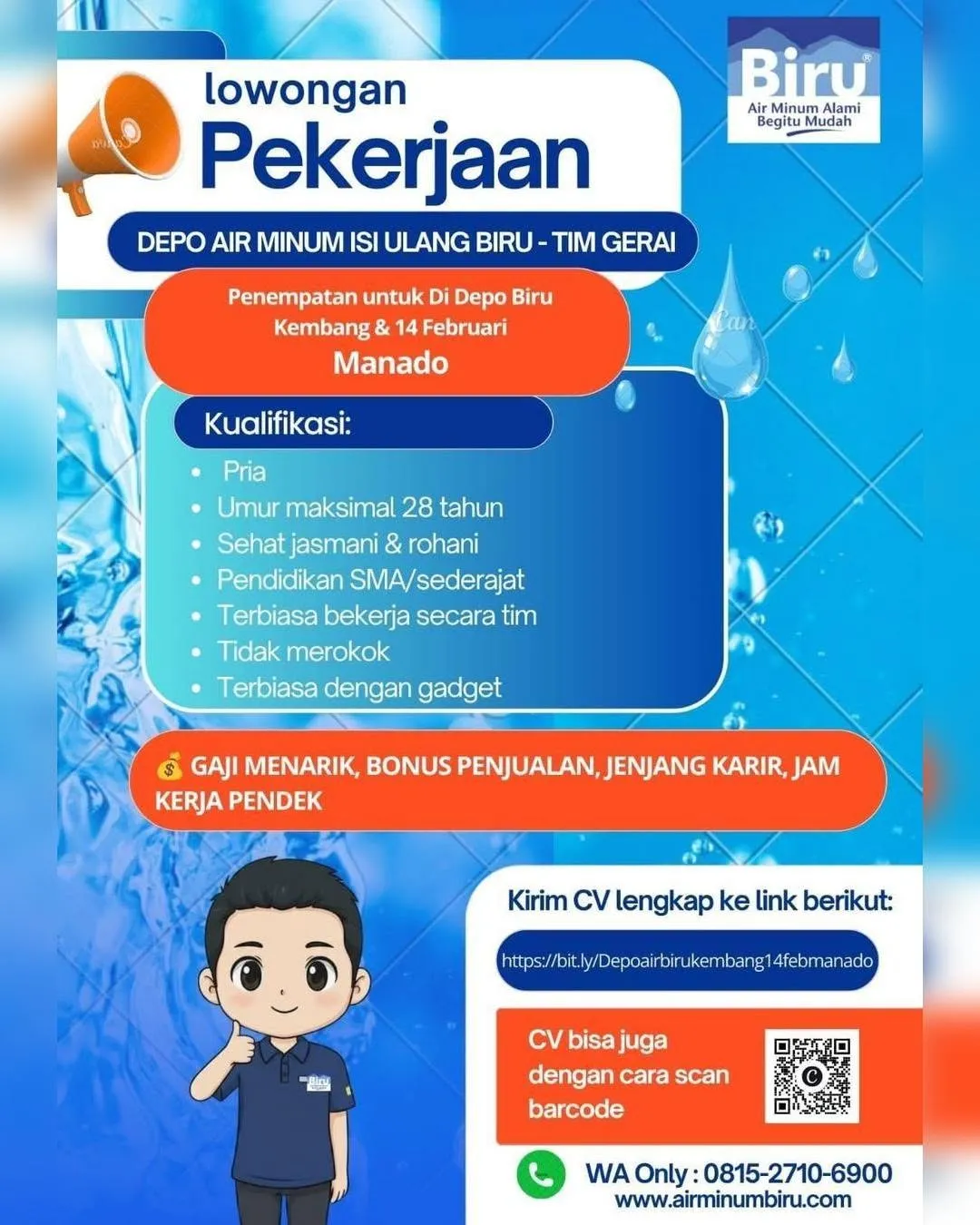 Logo Depo Air Minum Biru