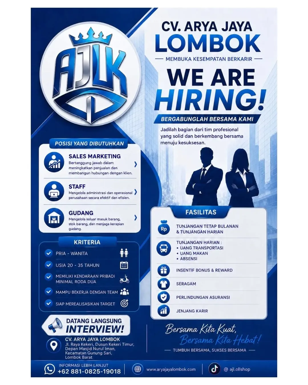 Logo CV. ARYA JAYA LOMBOK