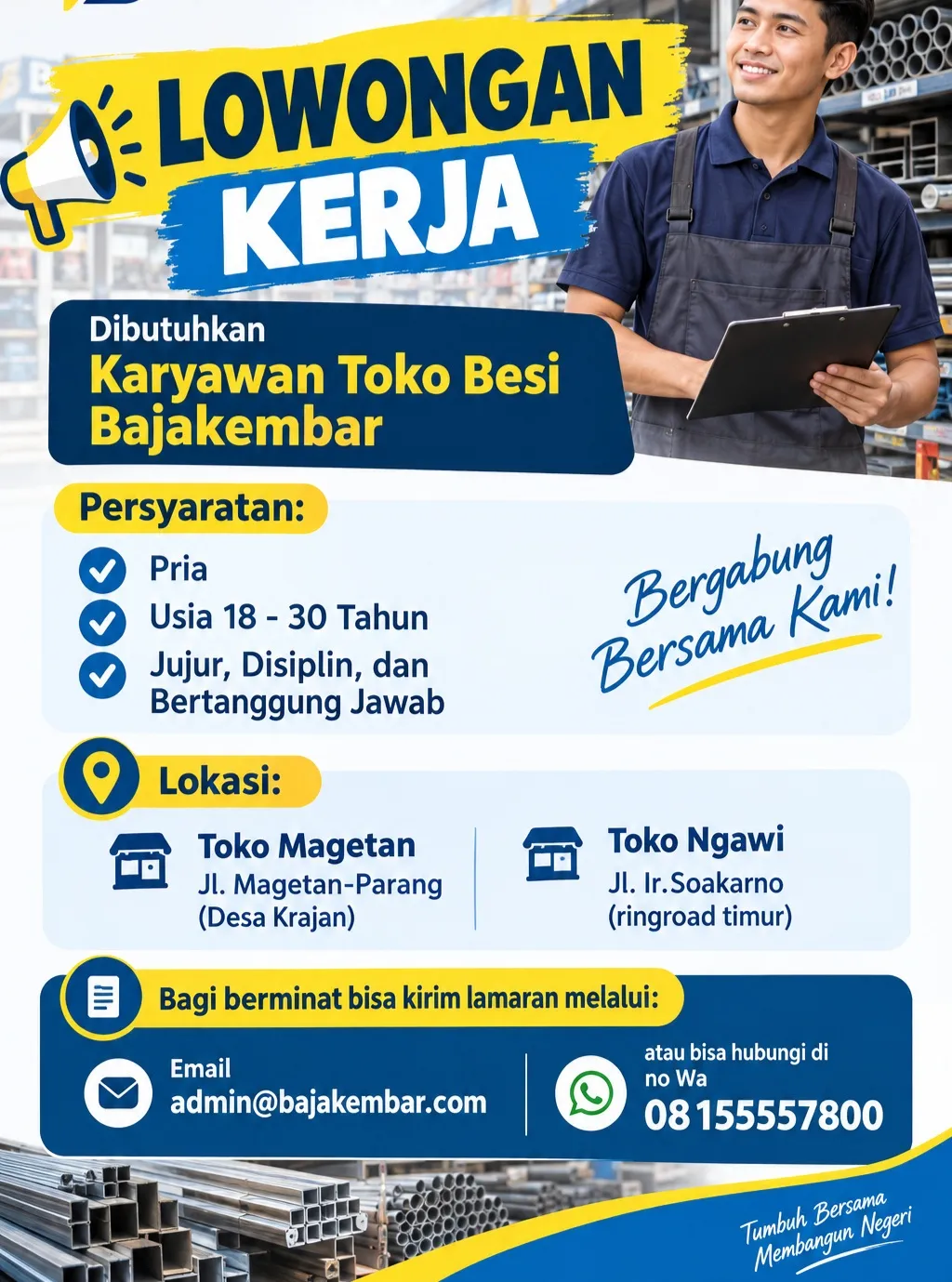 Logo Toko Besi Bajakembar