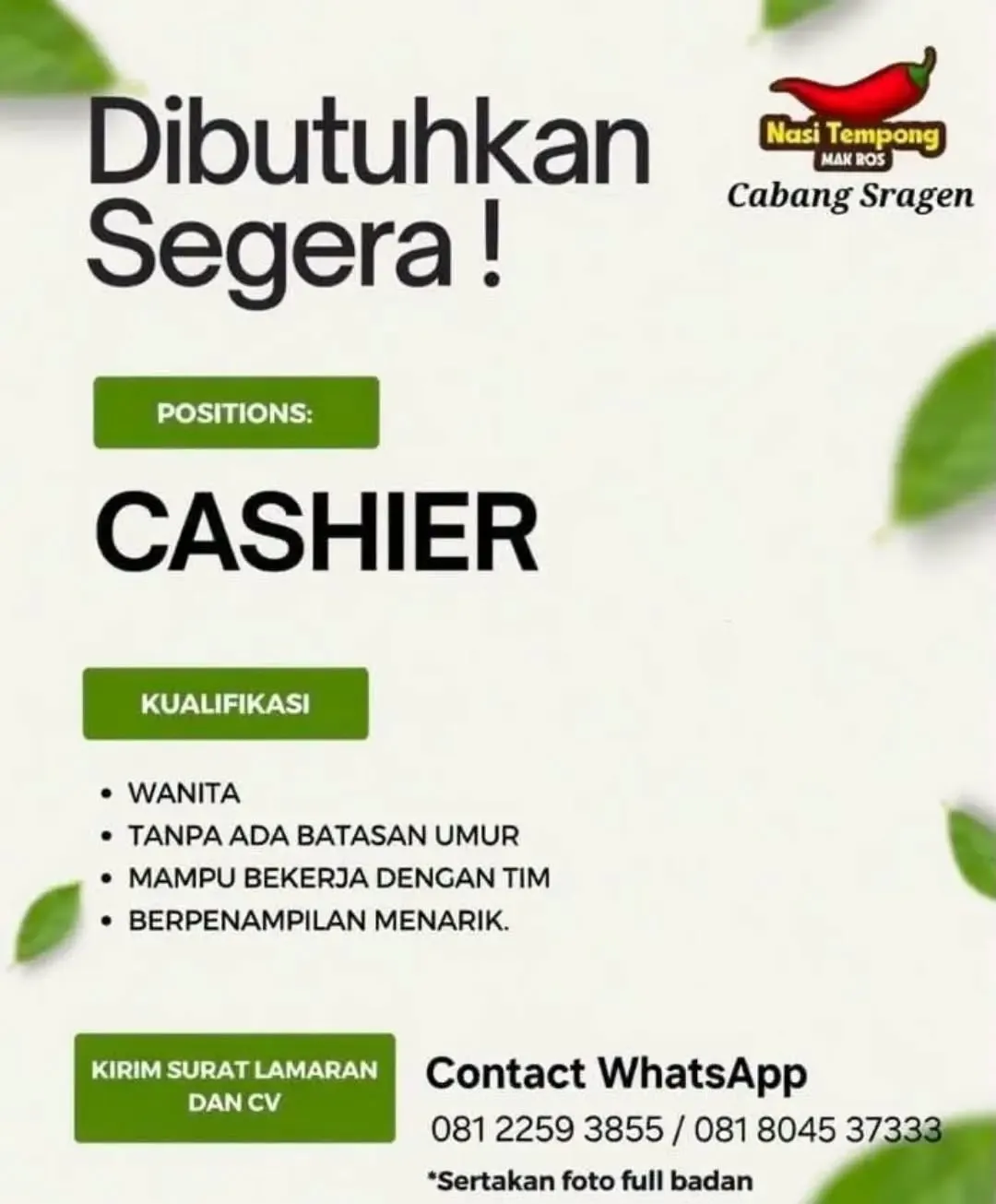 Logo Nasi Tempong Mak Ros Cabang Sragen