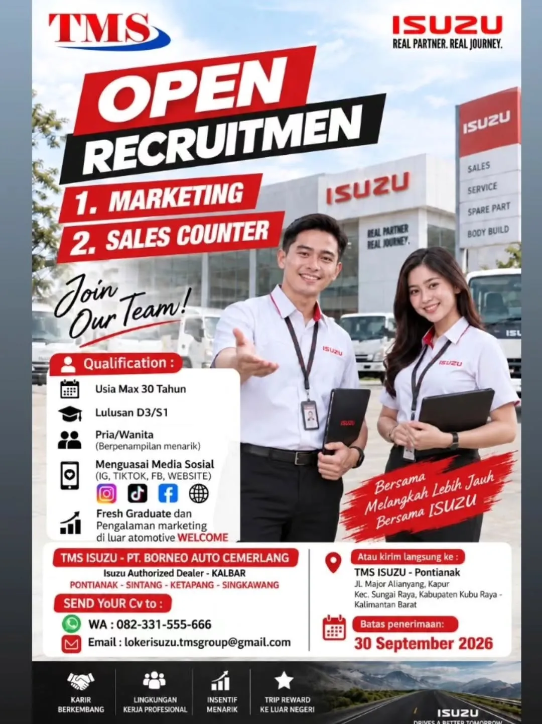 Logo TMS ISUZU - PT. Borneo Auto Cemerlang