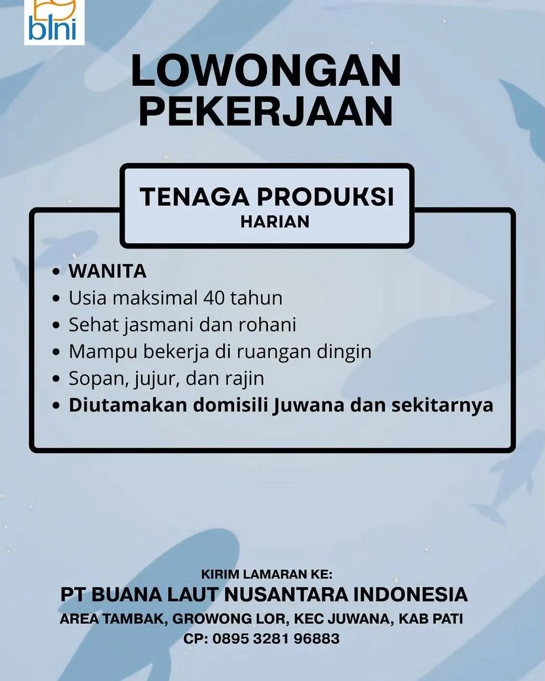 Logo PT BUANA LAUT NUSANTARA INDONESIA