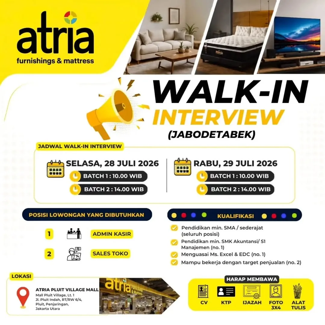 Logo atria furnishings & mattress