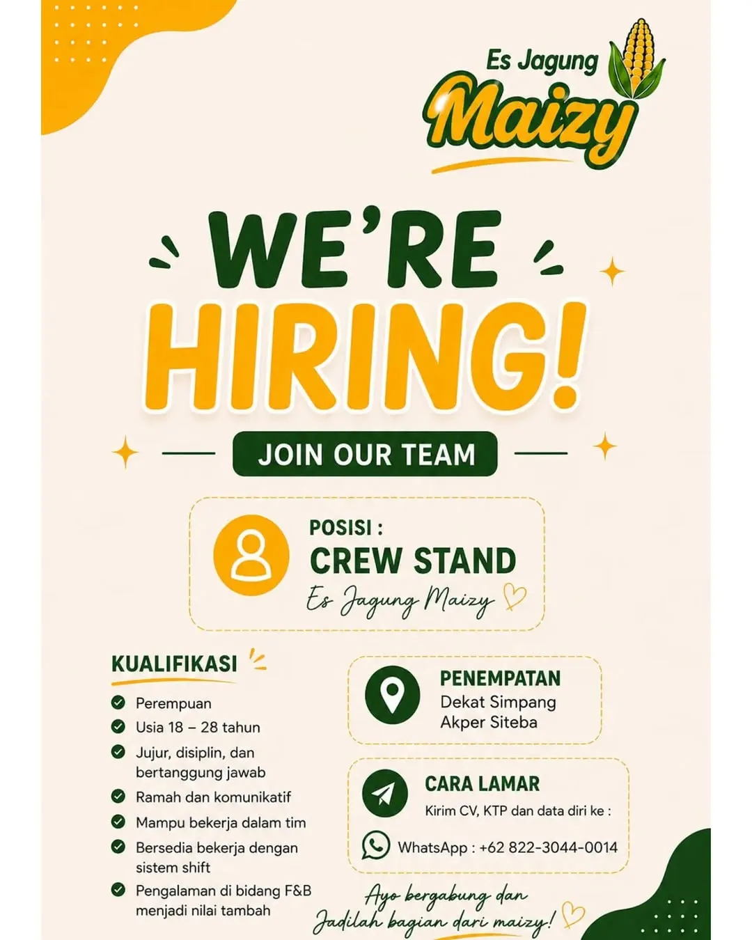 Logo Es Jagung Maizy
