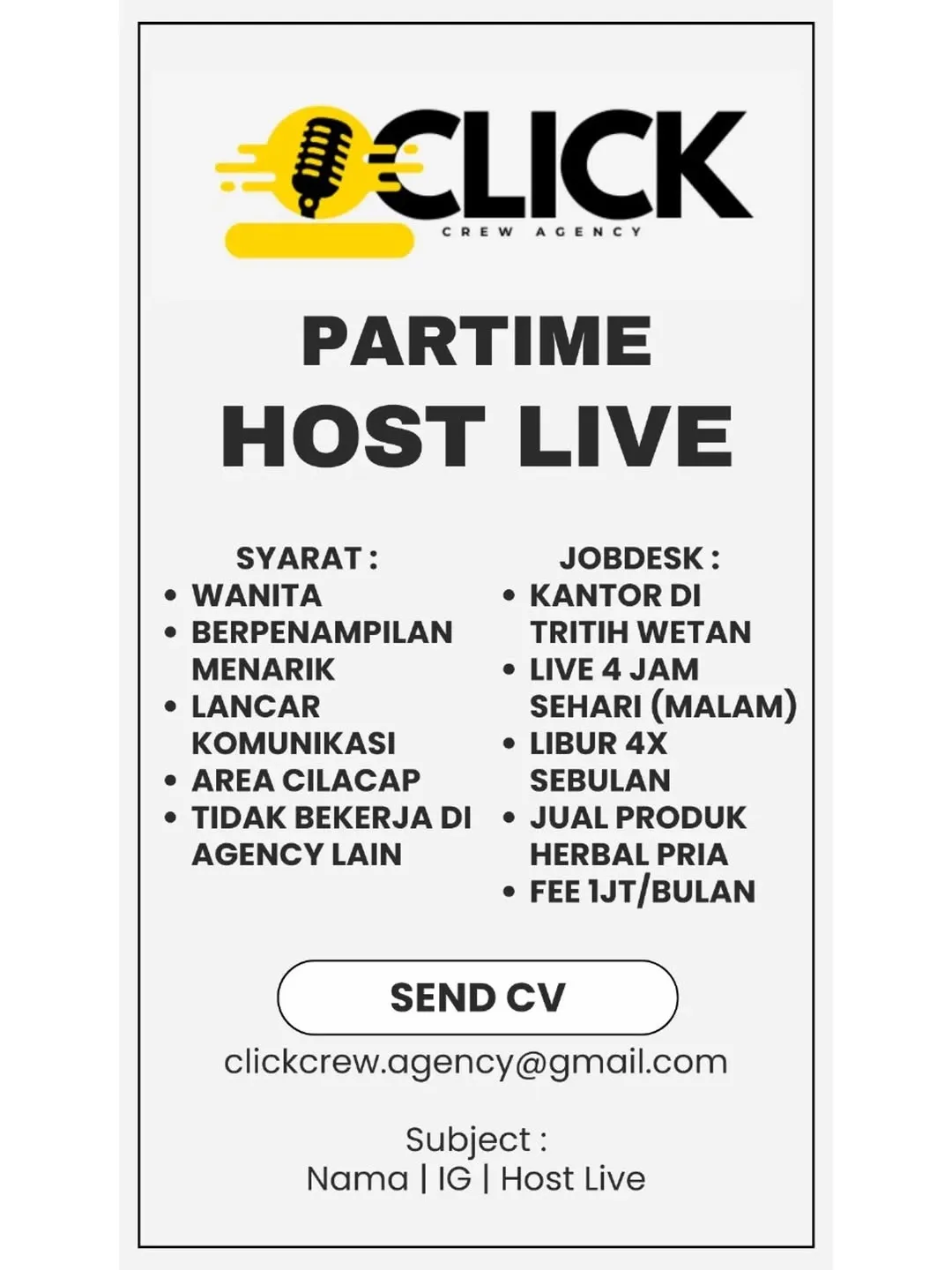 Logo CLICK CREW AGENCY
