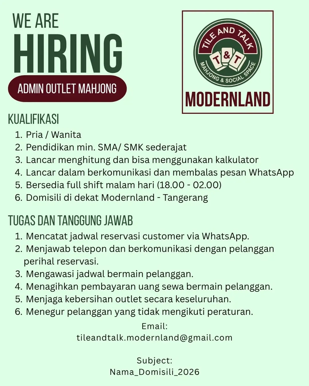 Logo Tile and Talk Modernland