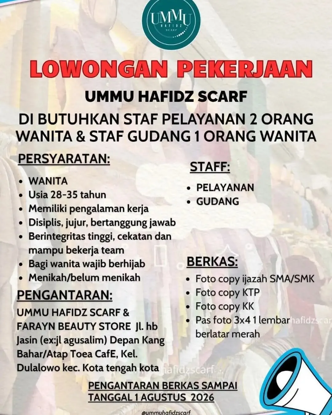 Logo UMMU HAFIDZ SCARF