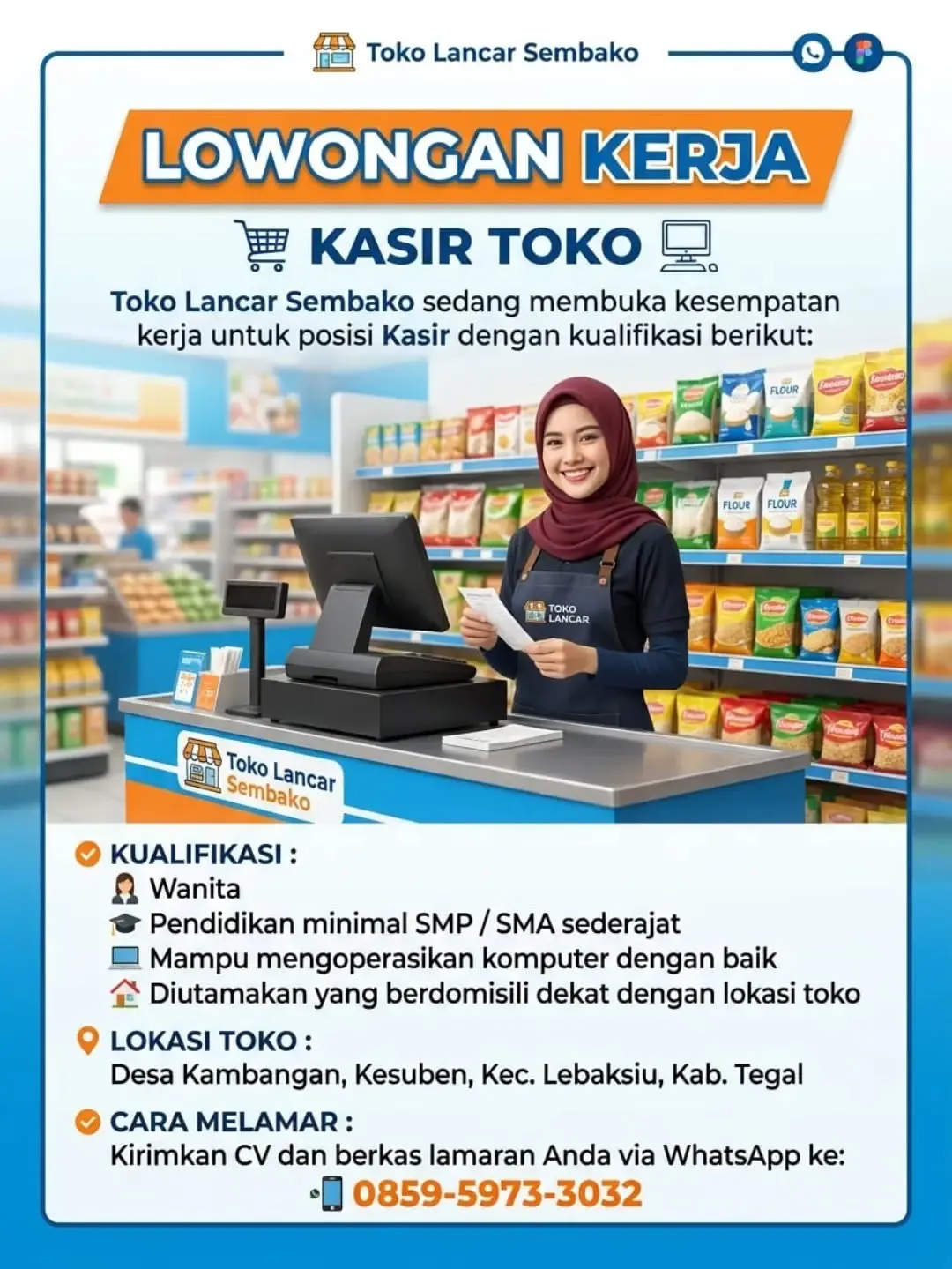 Logo Toko Lancar Sembako