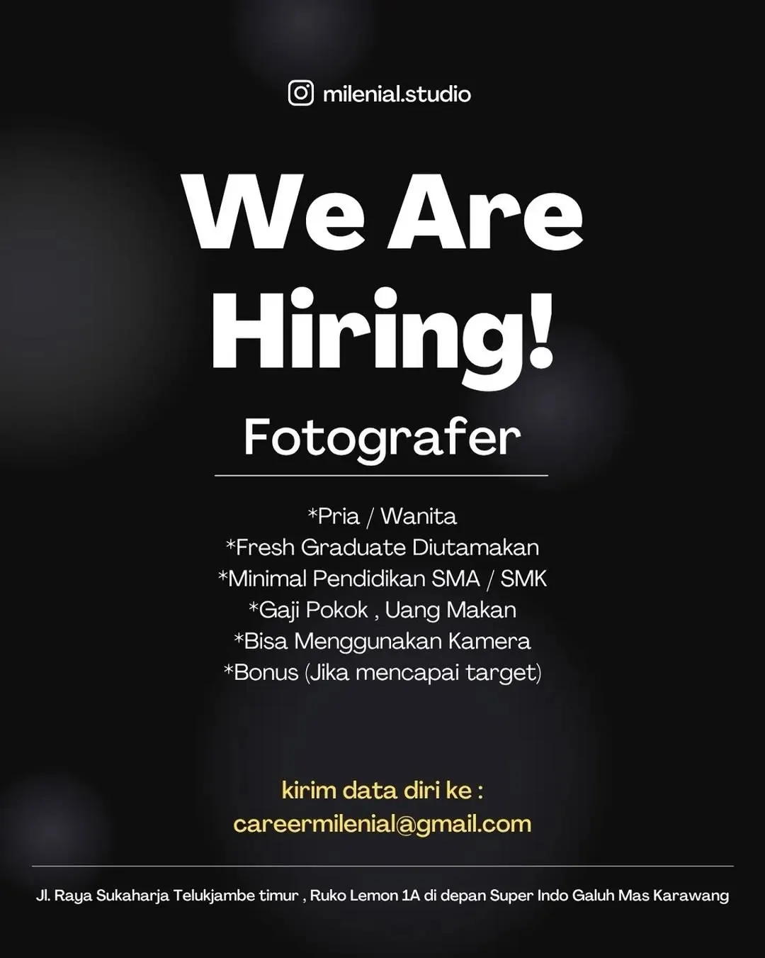 Logo Milenial Foto Studio