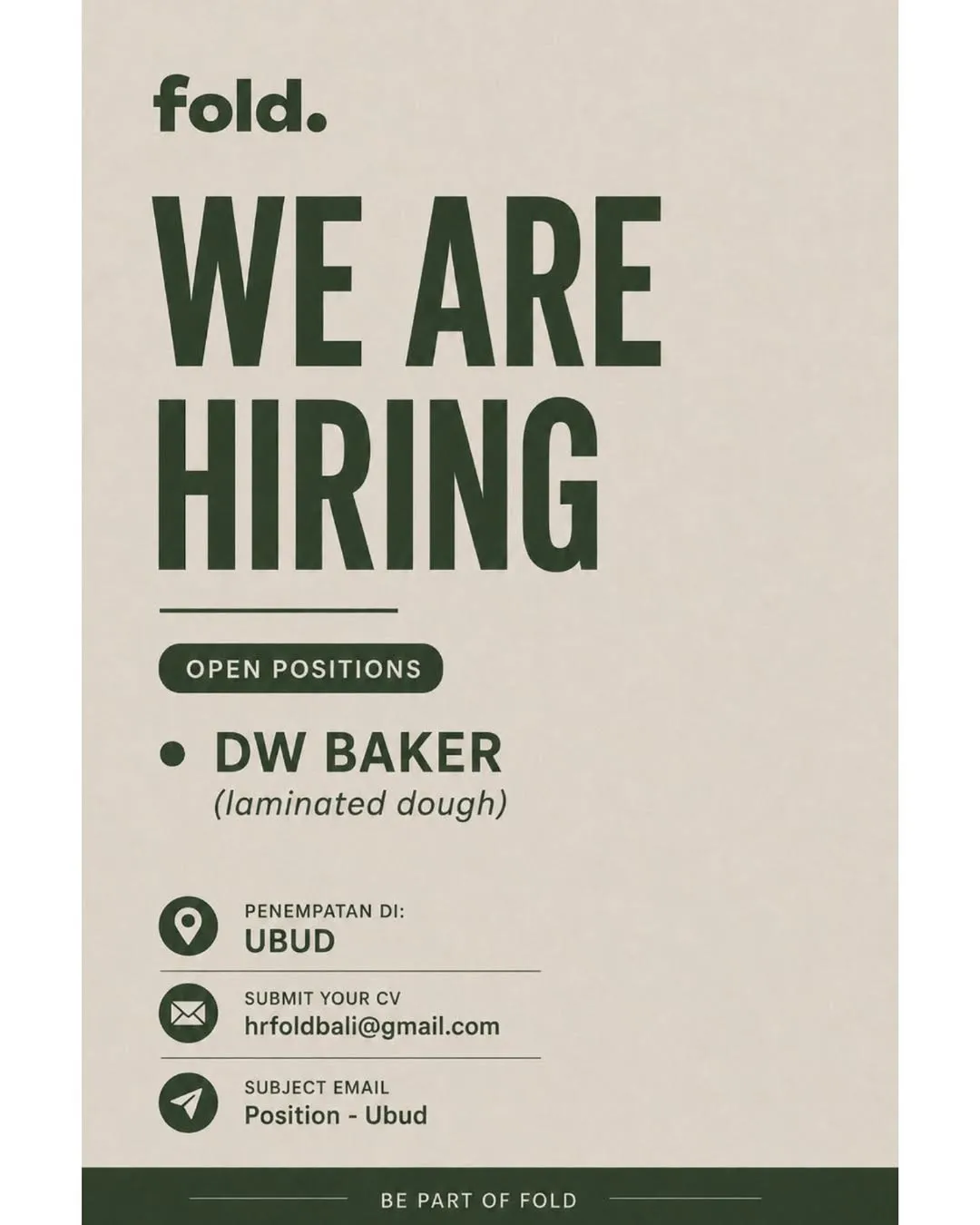Logo Fold. Bali