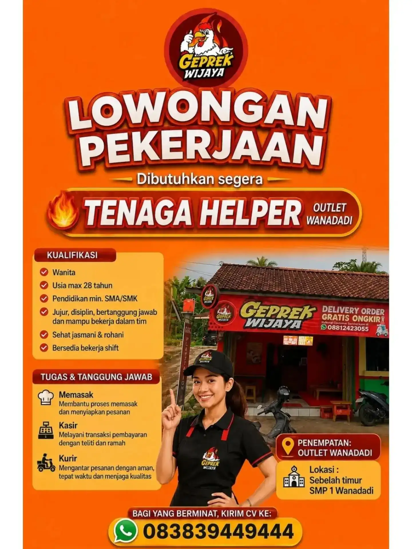 Logo Geprek Wijaya