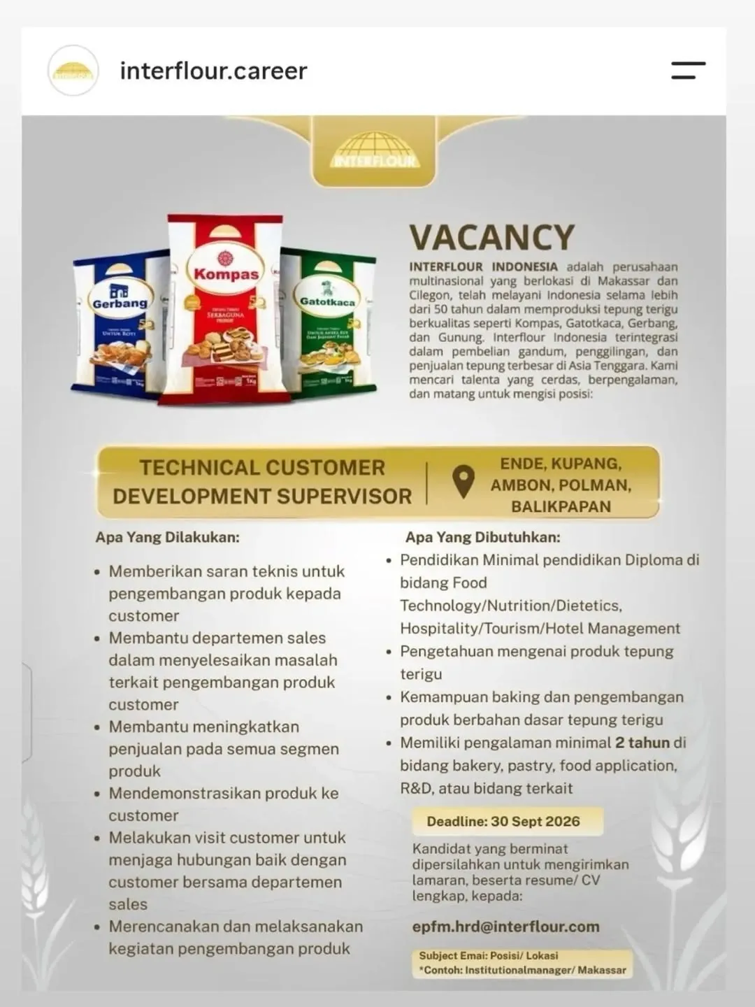 Logo Interflour Indonesia