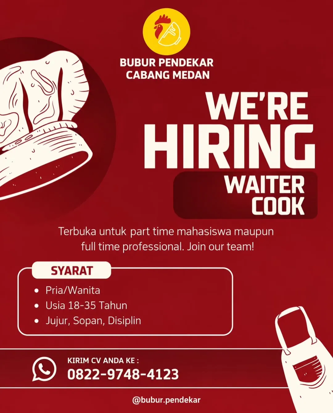 Logo Bubur Pendekar Cabang Medan