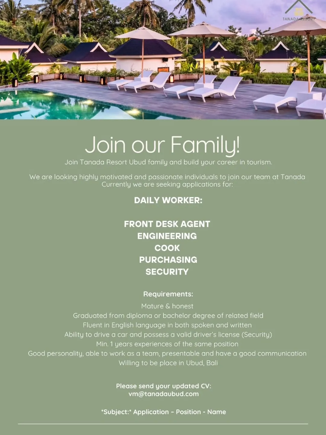 Logo Tanada Resort Ubud