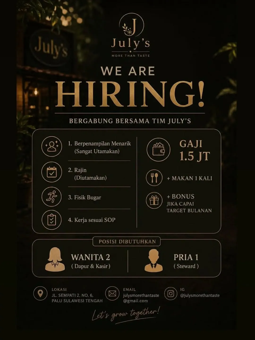 Logo July's More Than Taste