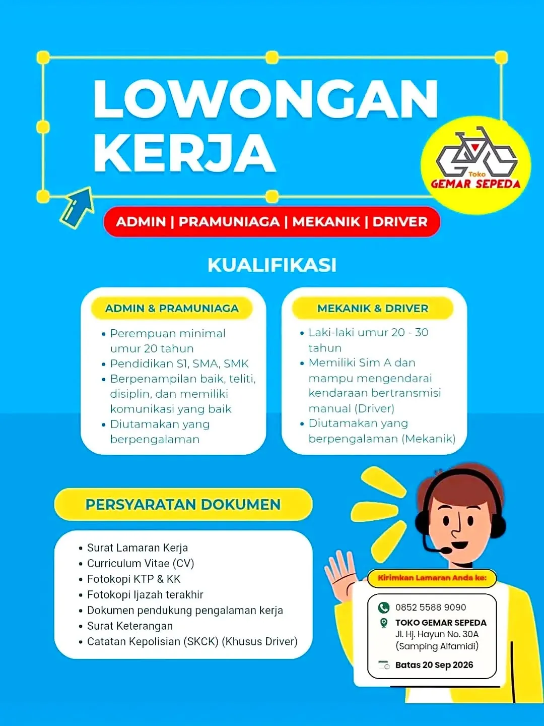 Logo Toko Gemar Sepeda